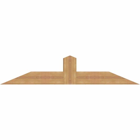 Ekena Millwork Portland Smooth Timber Gable Bracket, Western Red Cedar, 60"W x 12"H x 5 1/2"D x 5 1/2"F, 5/12 Pitch GBW060X12X0606POR00SWR